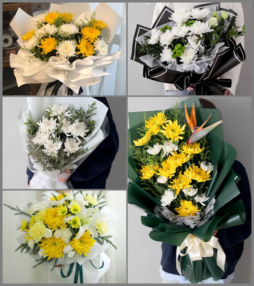 贵州贵阳花溪区党武乡葵花山村白事花束代送